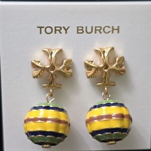 Tory Burch Roxanne Multicolor Small Drop Earrings